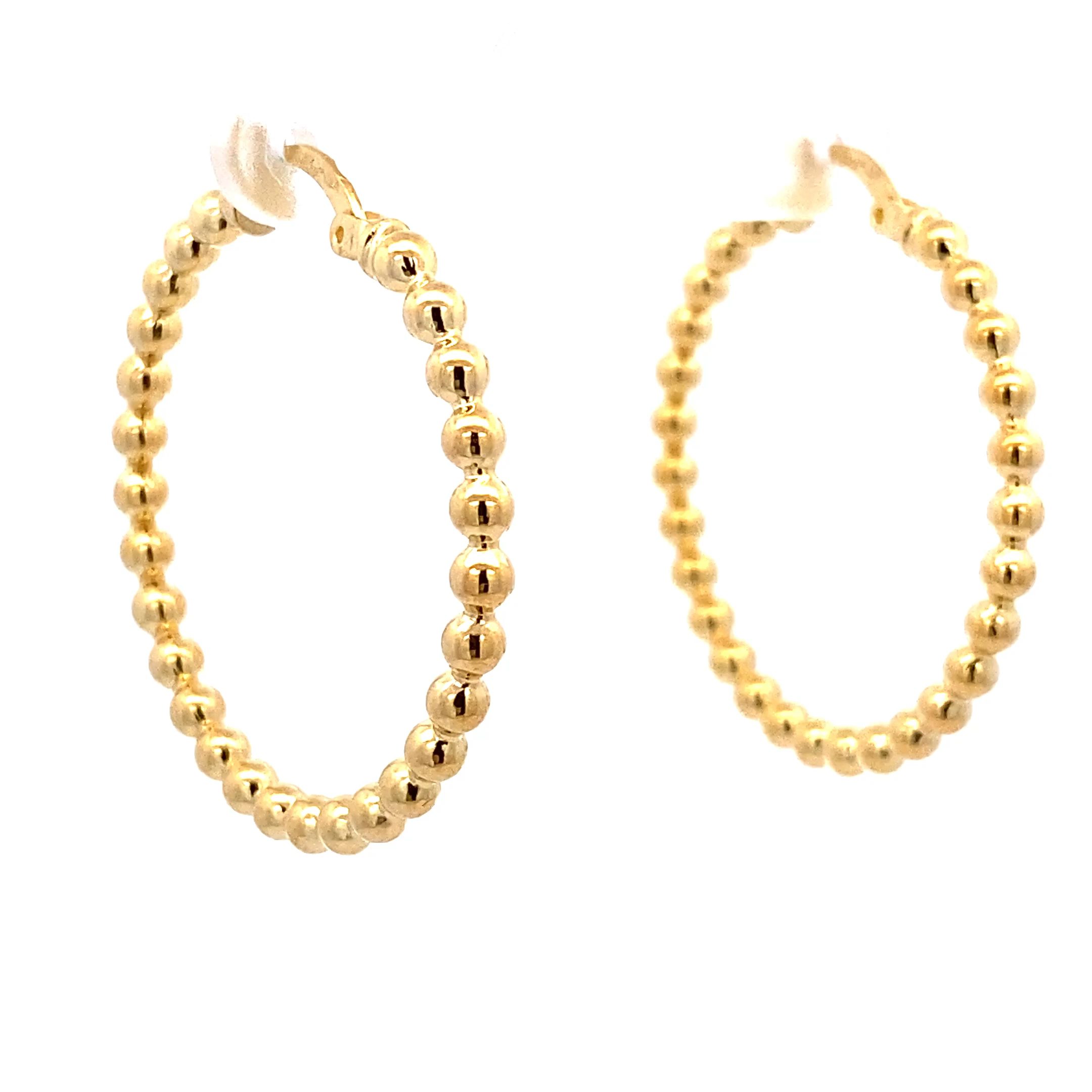 Kugel Creole Silber gelbvergoldet mit Bügel