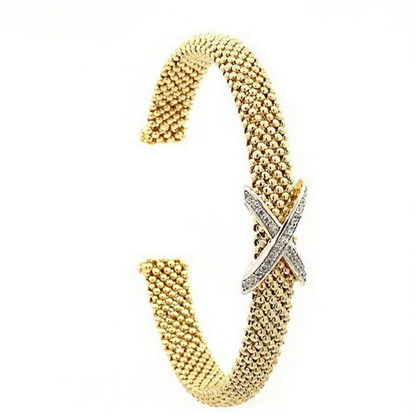 7914DG Himbeer-Armreif X Gelbvergoldet Zi weiß