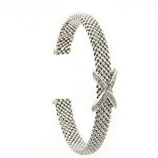 7914Dw Himbeer-Armreif X rhodiniert Zi weiß