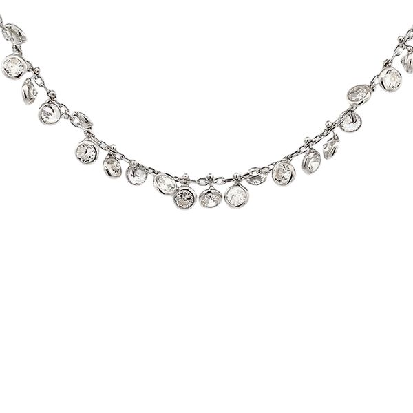 7987DW Armband rundgefasste Zi, rhodiniert