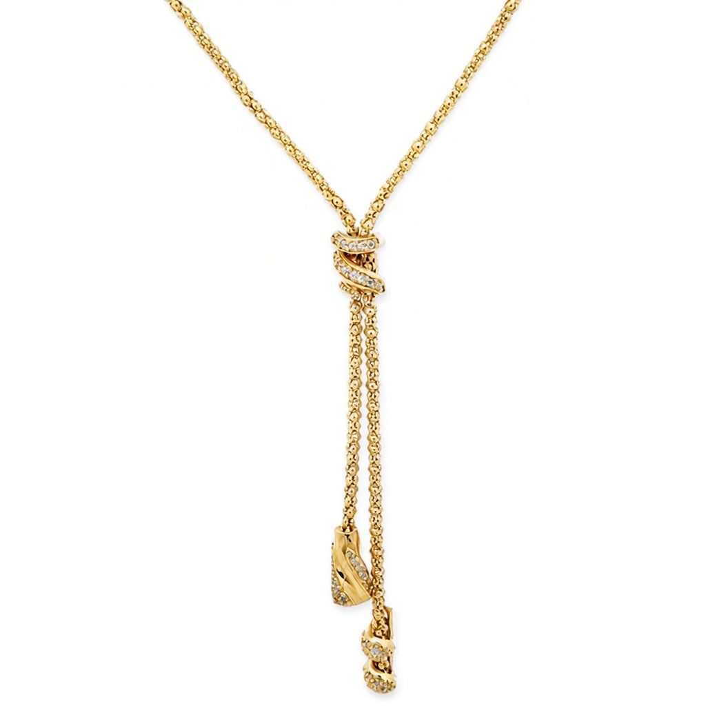 8062AG Collier, Himbeer, Zirkoniasteine weiß, Silber, gelbvergoldet