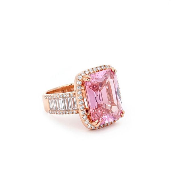 8217CR3 Ring rosevergoldet Zi rosa weiß