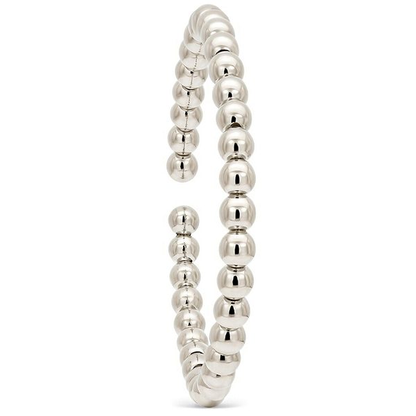 8318D1W Kugel-Armreif rhodiniert