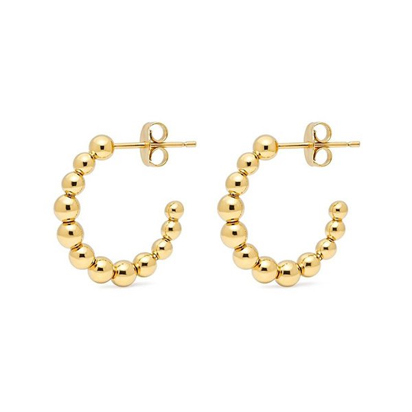 8328B1G Kugel-Creole gelbvergoldet