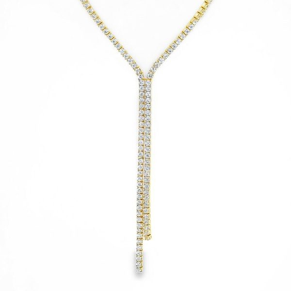 8339AG Collier Zirkonia gelbvergoldet Zi weiß