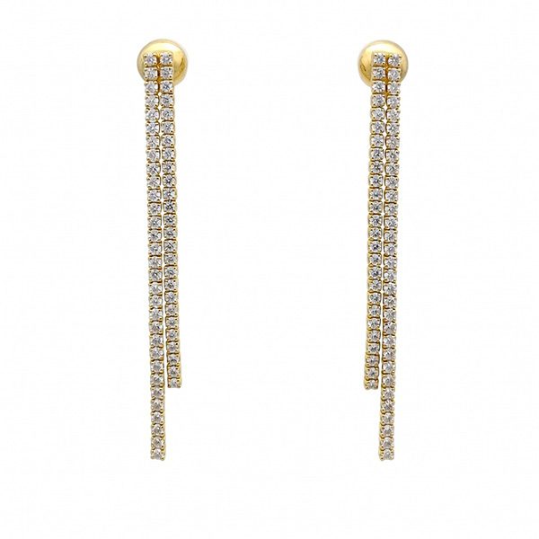 8339BG Ohrhänger Zirkonia gelbvergoldett Zi weiß