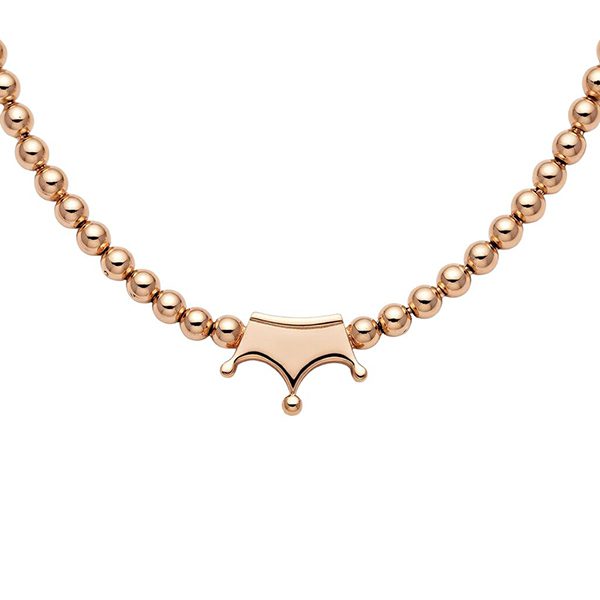 7904D1R Kugelarmband, Krone, poliert, Silber, rosevergoldet